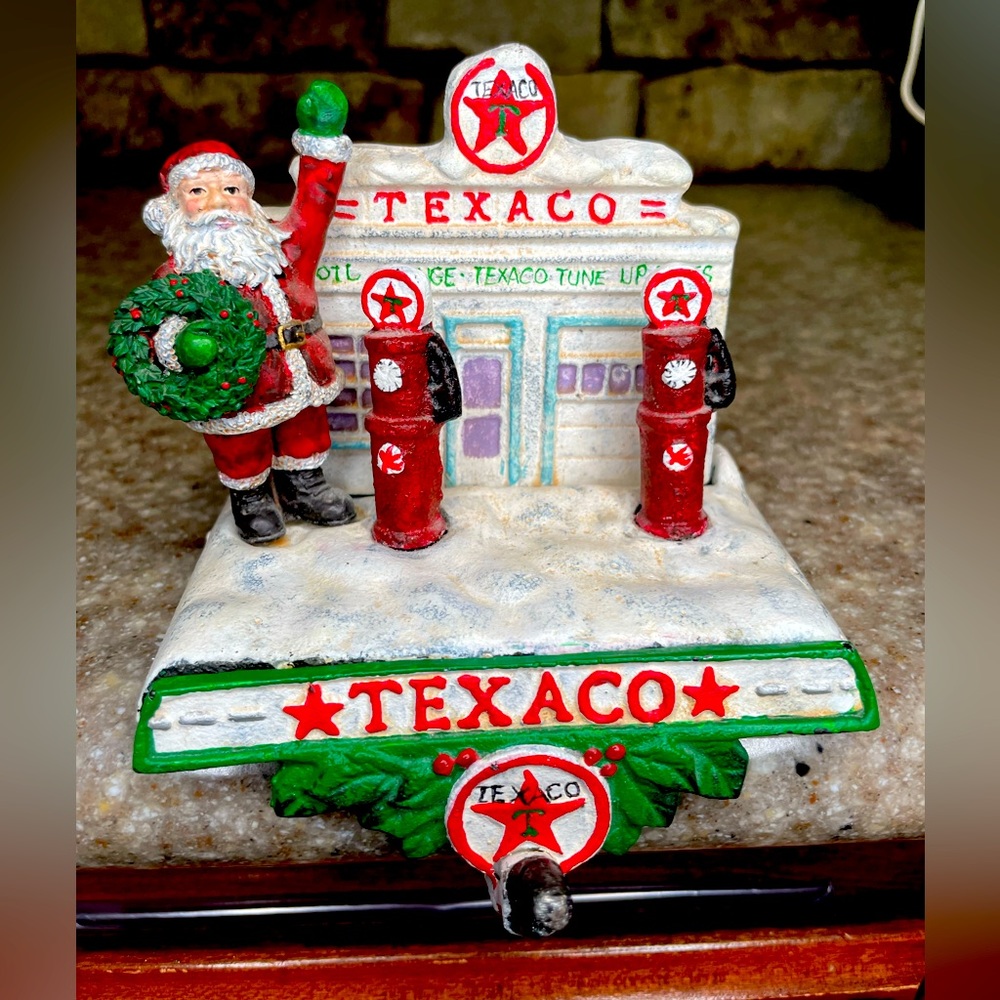 Cast Iron Texaco‎ Station Stocking Hanger